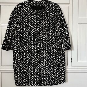 Talbots Petite 16W Cream-Gray-Black Patterned Jacket (NWT — $209 Retail)